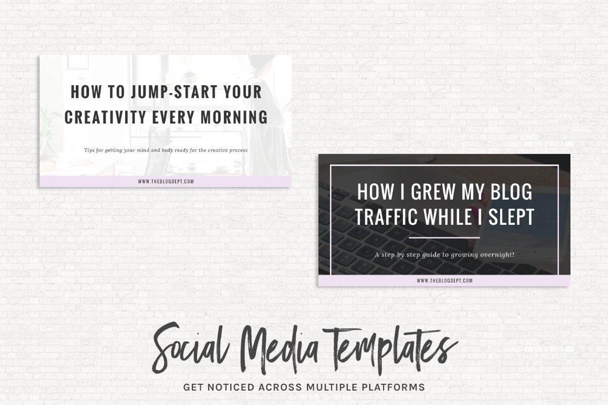 Blog Post + Social Media Templates, a Social Media Template by Kimi Kinsey (Photo 5 of 5)