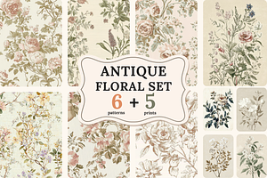 Antique Botanical Patterns & Prints