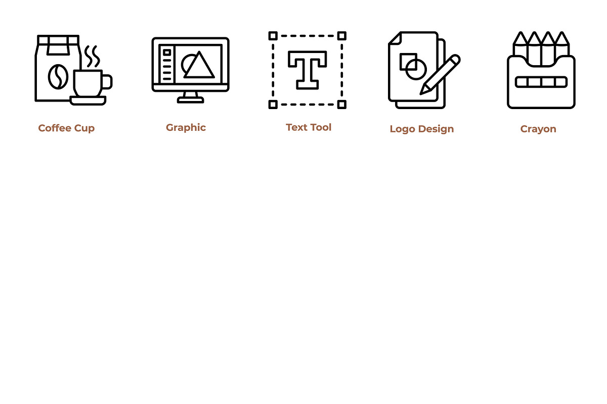Art and Design Icon Pack, an Outline Icon by Tekuni (Photo 5 of 10)