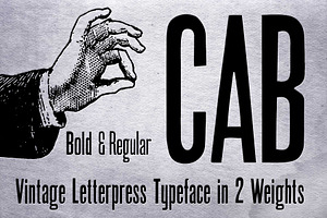 CAB Letterpress font