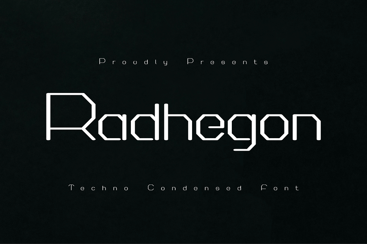 Radhegon Font I, a Sans Serif Font by ponuppo (Photo 1 of 5)