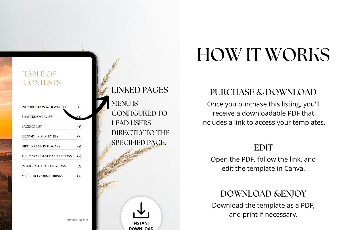 Tuscany Travel Itinerary Template, a Magazine Template by Pulsecolor (Photo 8 of 9)