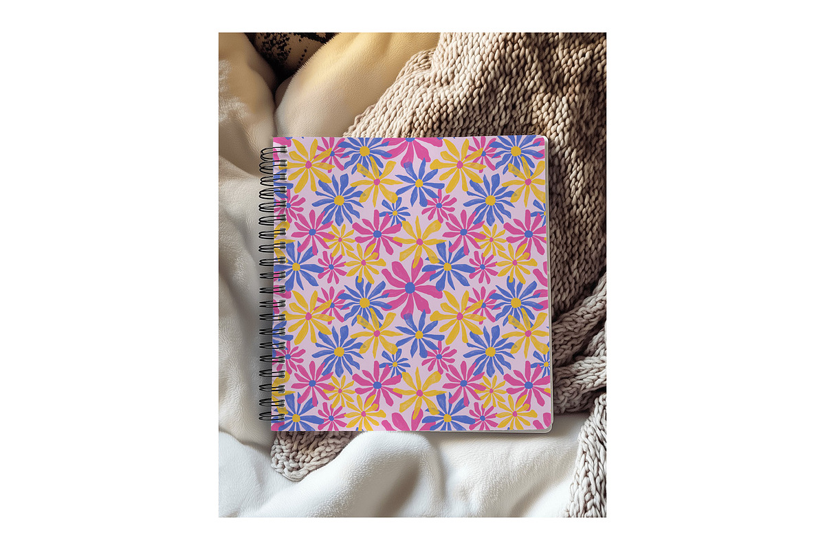 Petal Parade Retro Daisy Pattern, a Pattern Graphic by Annie Tyndall Creative (Photo 6 of 12)