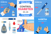 Control Your Diabetes Concepts, a Healthcare Illustration by TAlex (Thumbnail 1 of 6)