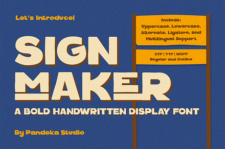 Signmaker - Bold Handwritten Display