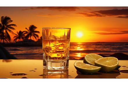 bar background tequila drink sunset, a Food & Drink Photo by pikepicture