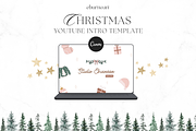 Cute Christmas Youtube Intro Canva, a Social Media Template by Studio Eburnean (Thumbnail 2 of 3)