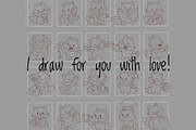 Cute Kawaii Fox Autumn Character, a Seasonal Illustration by Palau (Thumbnail 9 of 12)