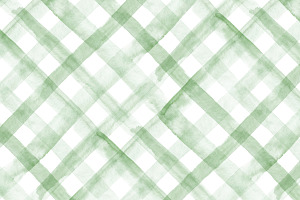 Watercolor plaid in green - diagonal, a Pattern Graphic by Anya-D