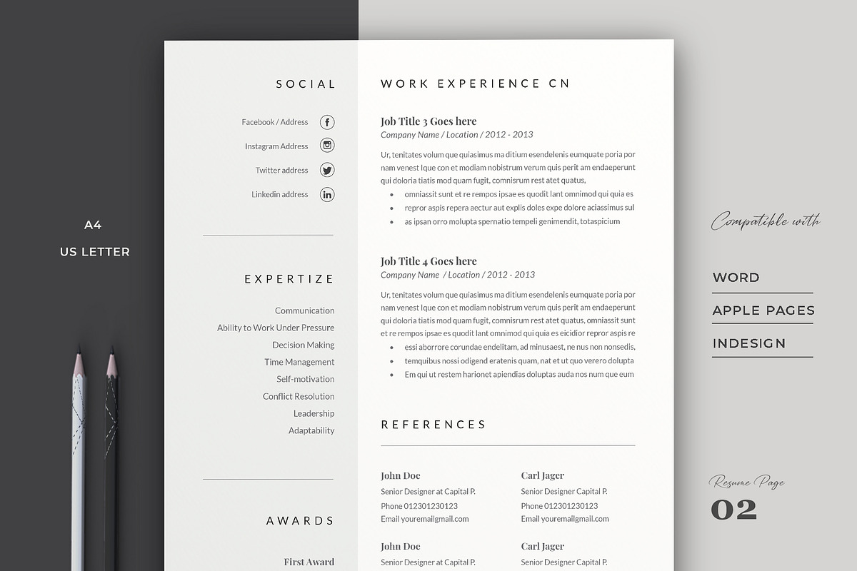 Resume Template Cv, a Resume Template by Estartshop (Photo 2 of 6)
