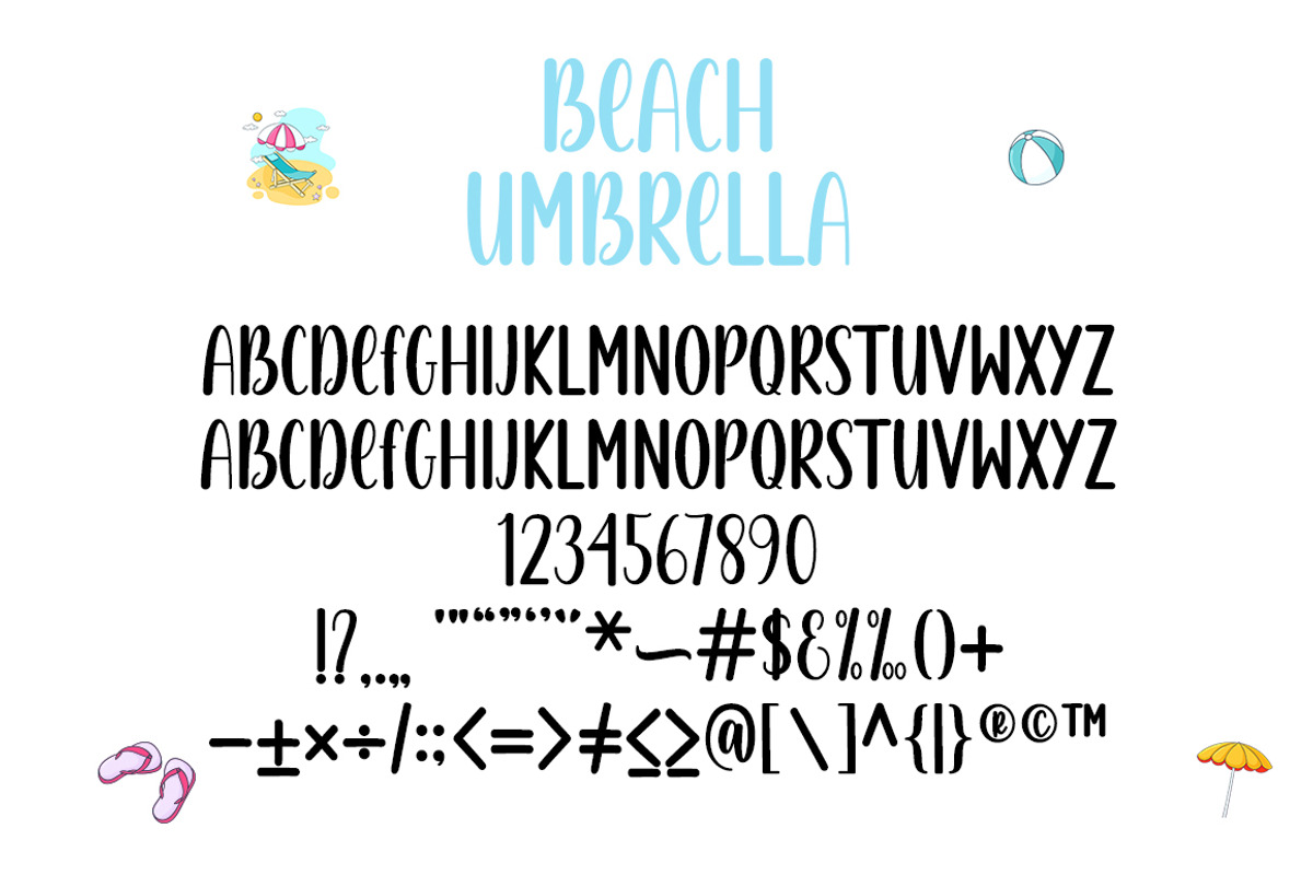 Beach Umbrella Duo, a Script Font by DN Creative (Photo 8 of 10)