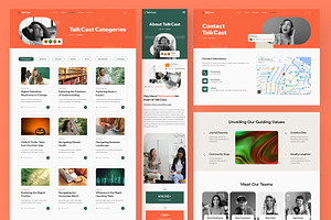 TalkCast - Podcast Website Framer
