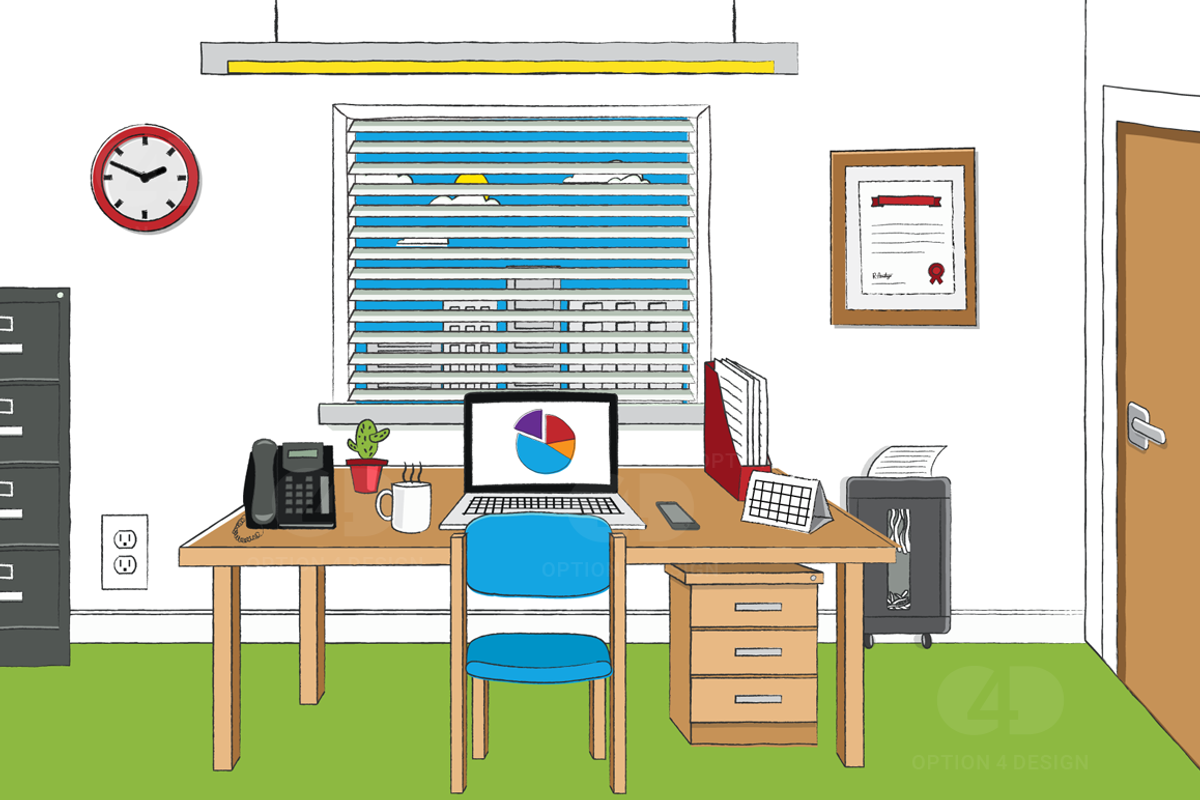 Office Doodle Pack 1, a Technology Illustration by Option 4 Design (Photo 2 of 6)
