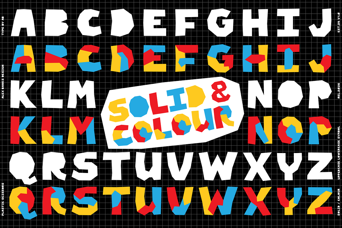 PLASTIC SCISSORS Playful Display, a Sans Serif Font by Alex-Banks Type (Photo 3 of 13)