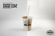 Paper Drink Cups Packaging Mockup, a Cups & Container Mockup by INCDesign (Thumbnail 9 of 17)