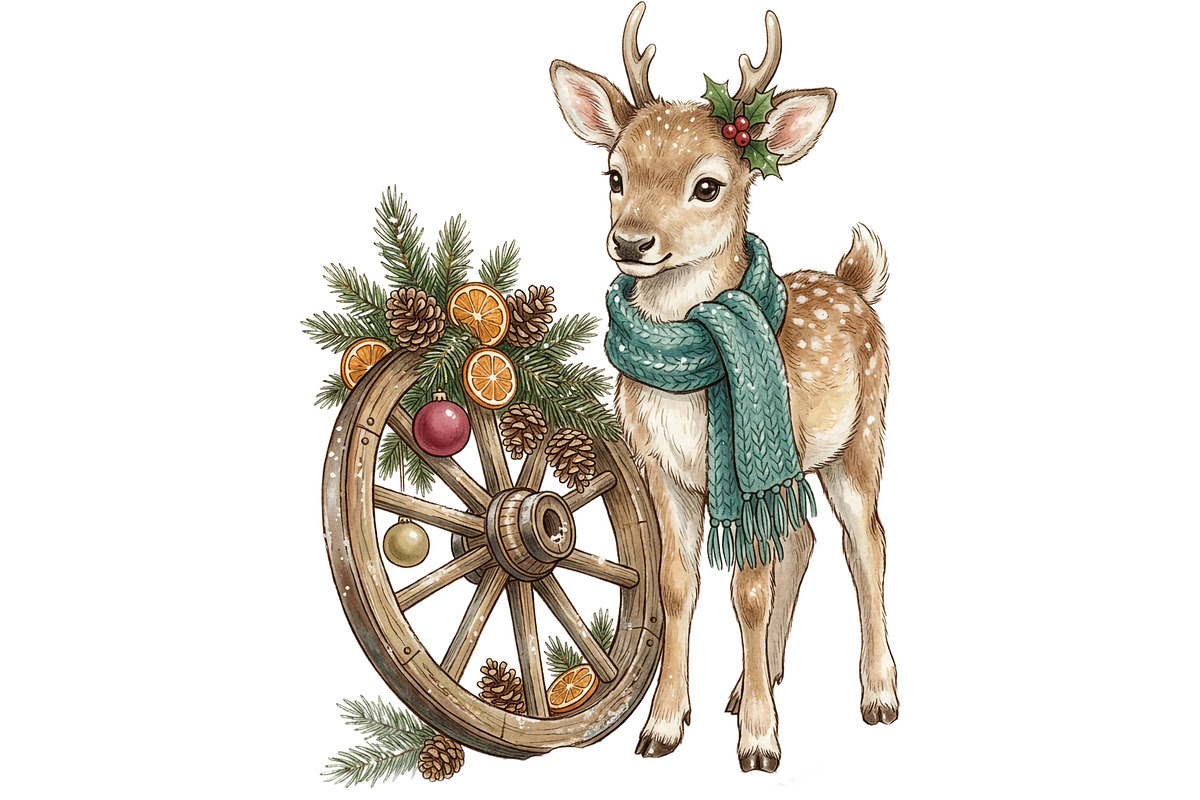 Cozy Winter Animals Clipart Bundle, an Animal Illustration by T-shirt Pond (Photo 16 of 25)