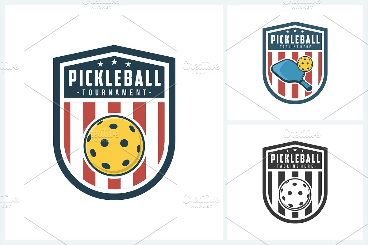 Pickleball logo sport design vector, a Branding & Logo Template by jundio studio