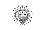 Sun Moon Celestial Mandala Bundle, an Illustration by Gaye Art (Thumbnail 14 of 31)