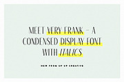 Very Frank, A Condensed Sans, a Sans Serif Font by Up Up Creative (Thumbnail 1 of 16)