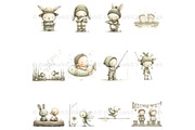 Fishing Watercolor Baby Shower, a Decorative Illustration by Nicole Branger Art (Thumbnail 6 of 21)