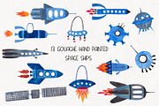 We are not alone. Space Collection, a Transportation Illustration by Annakniaz (Thumbnail 2 of 11)