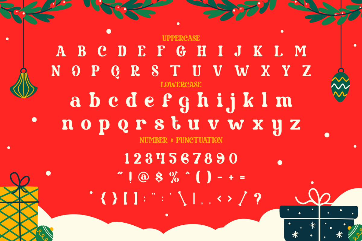Toasty Curve - Christmas Font, a Font by PutraCetol Studio (Photo 5 of 5)