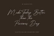 Clafita Miller - Signature Font, a Script Font by RantautypeStudio (Thumbnail 6 of 9)