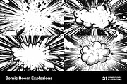 Comic Boom Explosions. 31 images, a Decorative Illustration by Handmadefont (Thumbnail 15 of 20)
