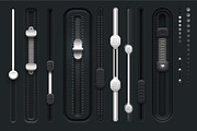 Sliders Scrollbars - Mega UI V1, an UI Kit Template by Giallo (Thumbnail 4 of 4)