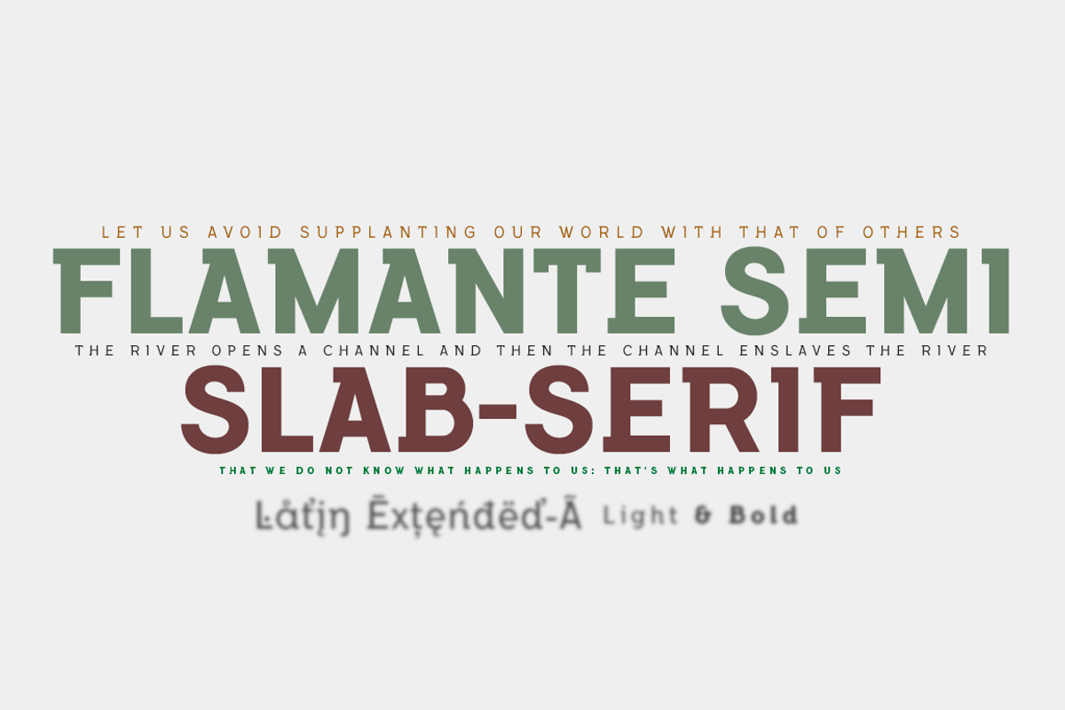 Flamante SemiSlab Light & Bold
