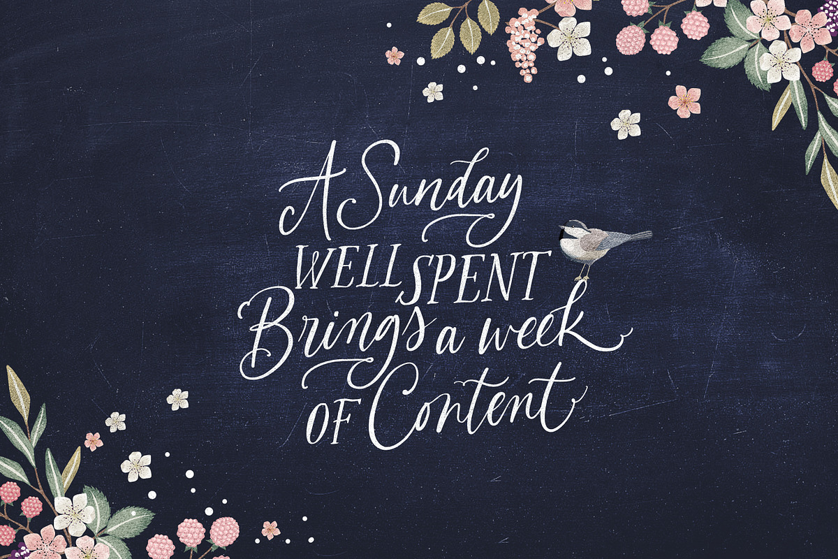 The Blooming Lovely Font Duo, a Script Font by Nicky Laatz (Photo 22 of 28)