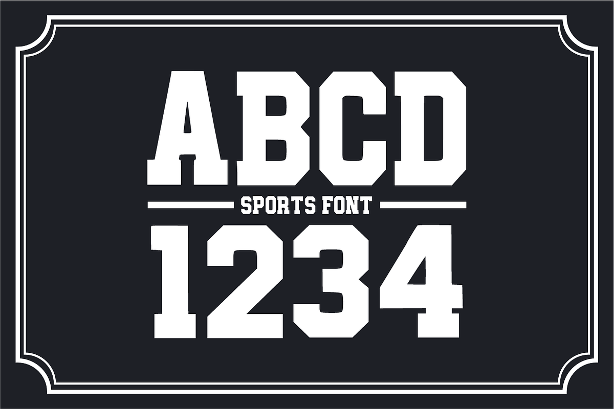 Football Jersey – Bold Athletic, a Slab Serif Font by KiddoGlyphs Studio (Photo 6 of 6)