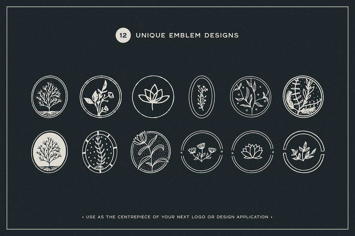 Floral Logo Graphics Bundle, a Decorative Illustration by Kin Design (Photo 6 of 11)