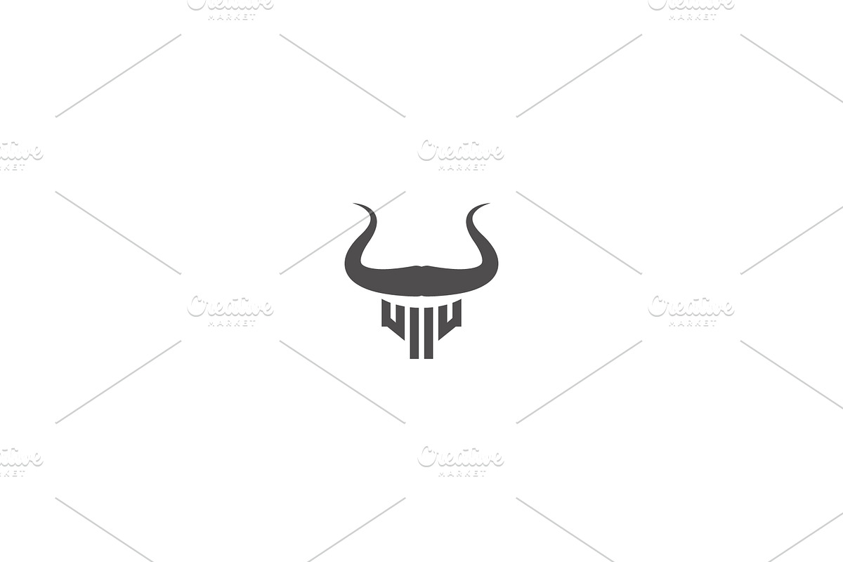 Bull head logo design template, an Object Graphic by nicemorning (Photo 2 of 3)