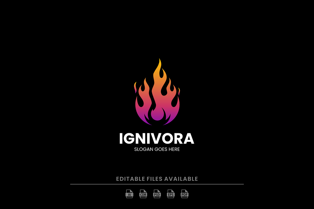 Gradient Modern Flame Logo Design, a Branding & Logo Template by Artnivora.Std