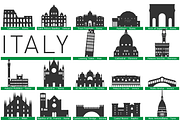 Landmarks of Italy, an Illustration by Jozsef Balazs-Hegedus (Thumbnail 1 of 5)