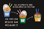 Asian food clipart, a Food Illustration by Luamor (Thumbnail 3 of 9)