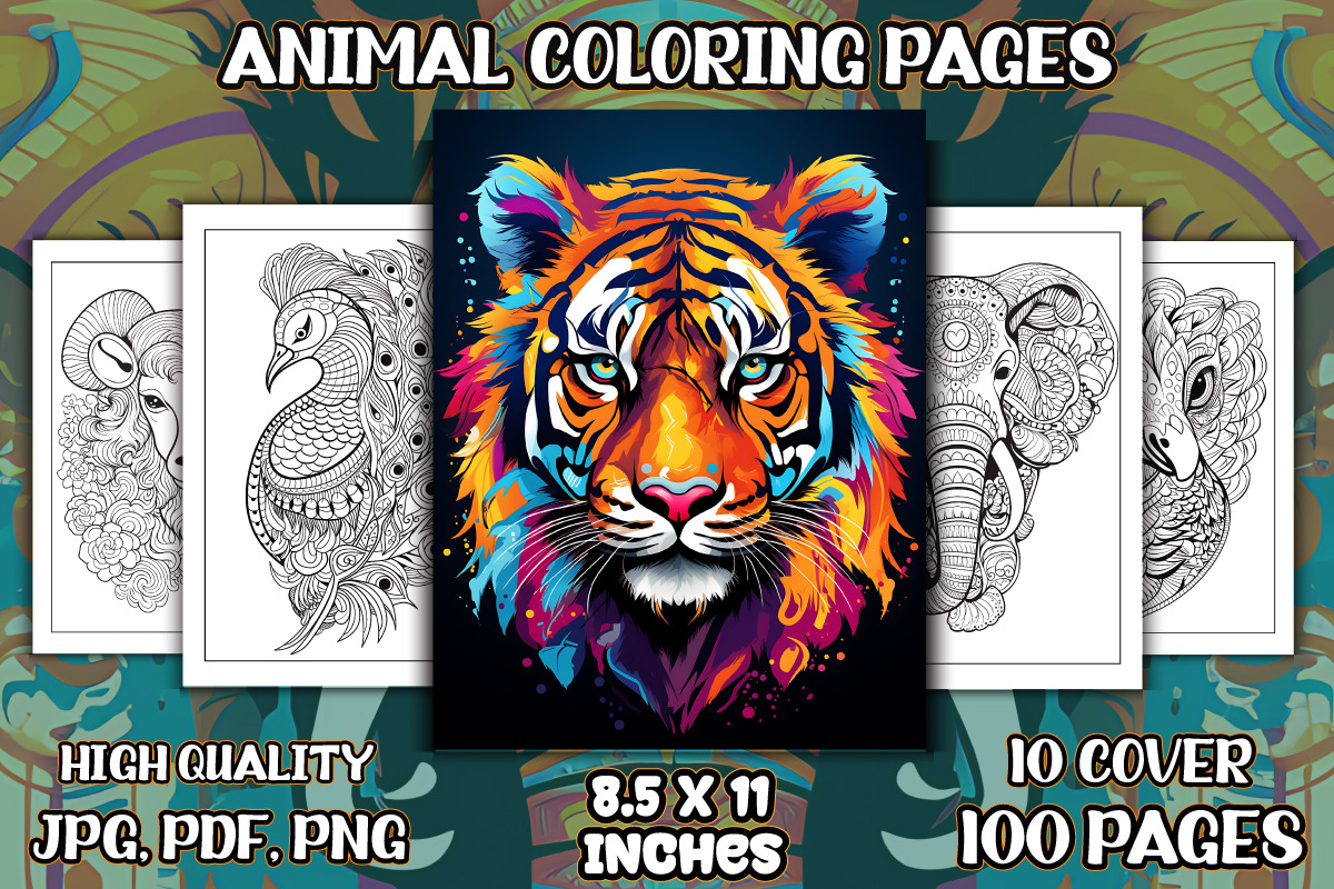 Animal Coloring Pages for KDP, an Object Graphic by protabsorkar11 ...