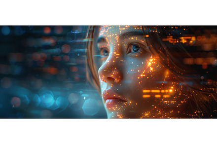 A concept of artificial intelligence, a Technology Photo by ZinetroN