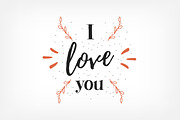 I love you lettering set, a Decorative Illustration by Good Studio (Thumbnail 4 of 6)