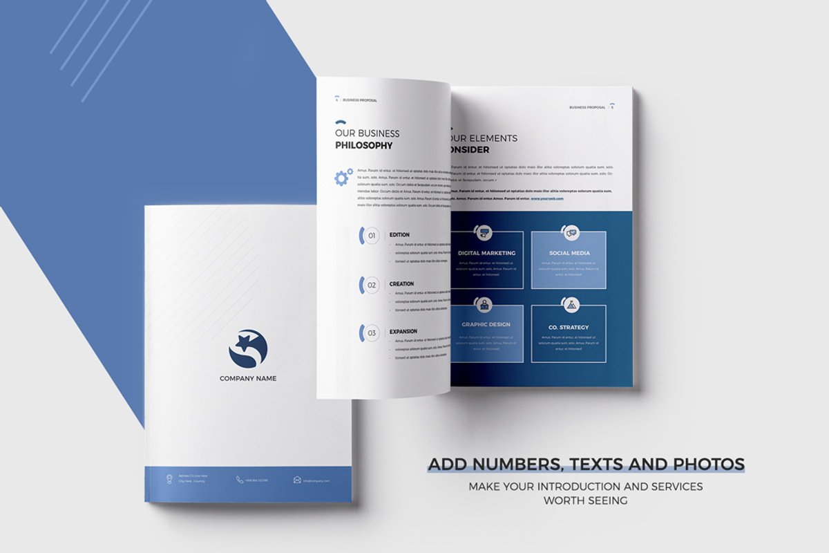 Business Proposal, Canva |Docx|PPT, a Brochure Template by Template Zone (Photo 2 of 11)