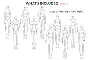 Straight Poses Expanded Pack Female, a Person Illustration by Art by Lin (Thumbnail 3 of 8)