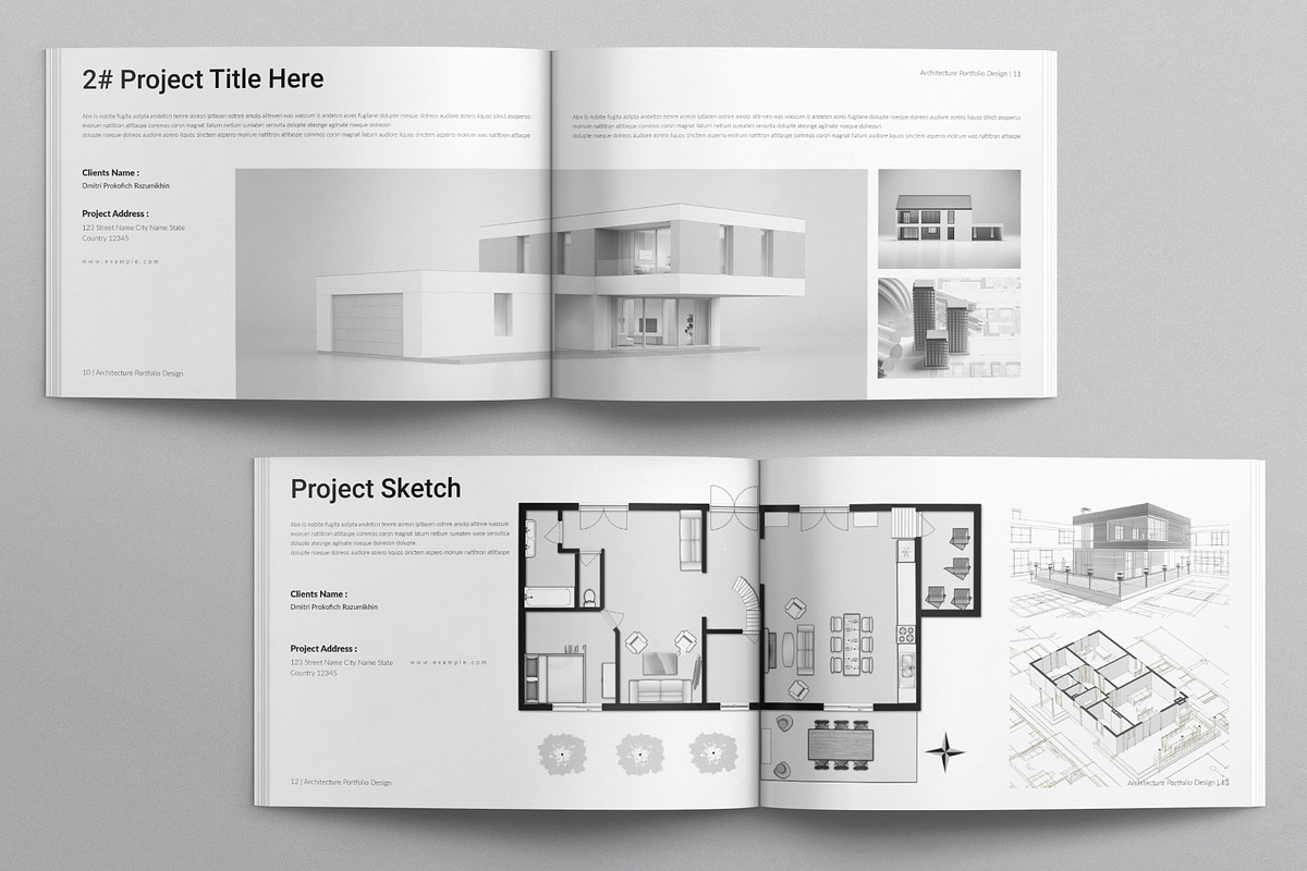 Architecture Portfolio Brochure, a Brochure Template by E-Type (Photo 5 of 8)