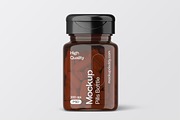 Mini Pill Bottle Mockup with Cap, a Cups & Container Mockup by Mockupdaddy (Thumbnail 4 of 27)