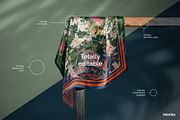 Silk Scarf Mockup - Studio series 03, an Apparel Mockup by Mocku (Thumbnail 7 of 13)