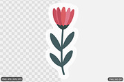 Cute Flower Sticker Design Bundle, an Illustration by Actual Pixel (Thumbnail 22 of 26)