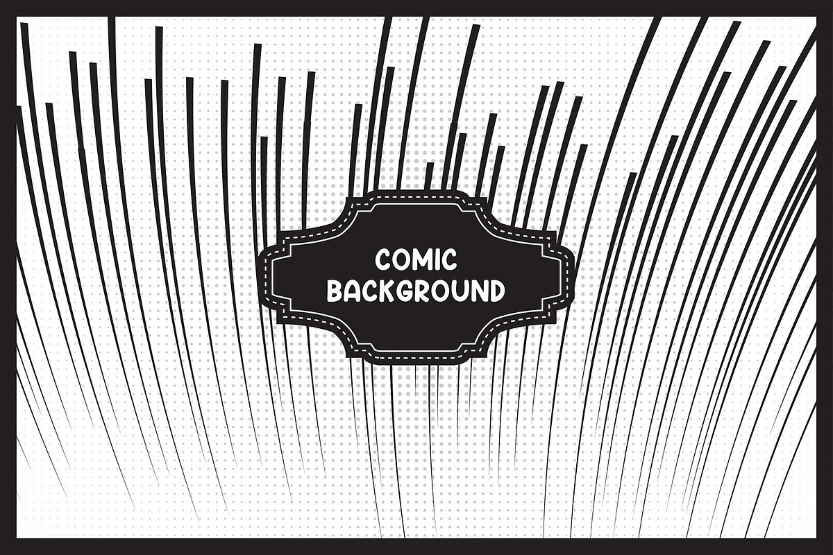 100 Comic Speed Line Vector Design, a Background Graphic by MRI STUDIO (Photo 8 of 28)