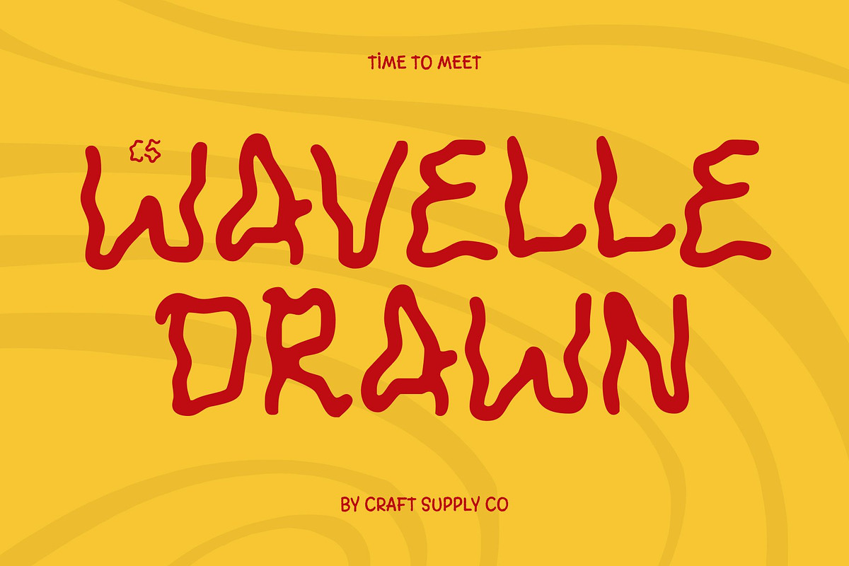 CS Wavelle Drawn, a Handwritten Font by Craft Supply Co. (Photo 1 of 8)