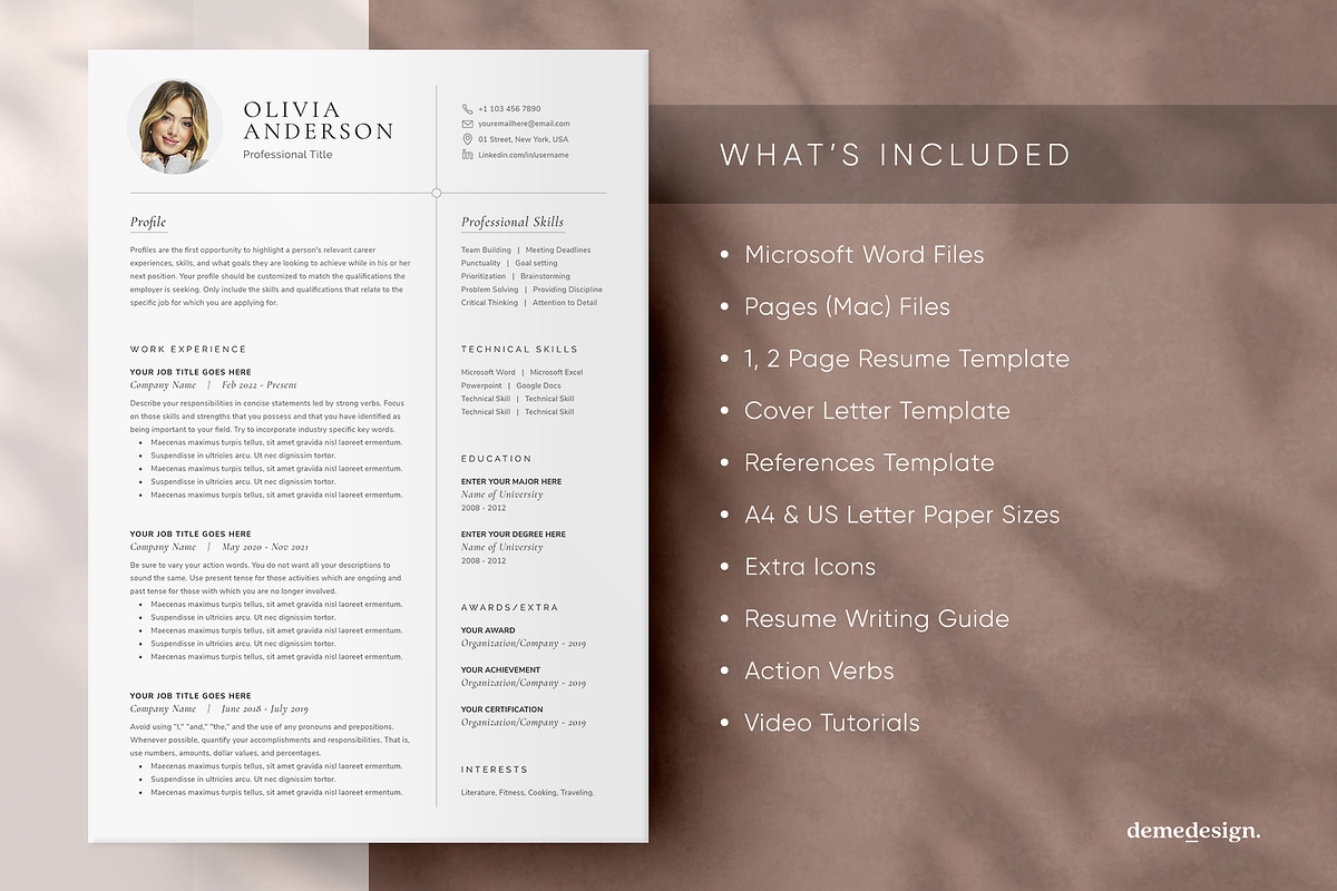 Resume Template - Word & Pages preview 7