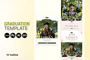 Canva Graduation Invitation Template, a Social Media Template by Walllow Creatives (Thumbnail 4 of 4)